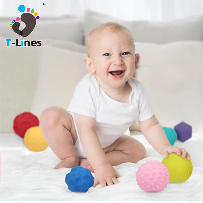 Популярные детские текстурированная прикосновения и захватить тренировочные мячи игровой набор игрушек для сенсорных Играя с 10 шт.