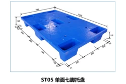 SATONG Heavy duty double side face 4 way entry industrial reversible warehouse use stackable large Plastic Pallet