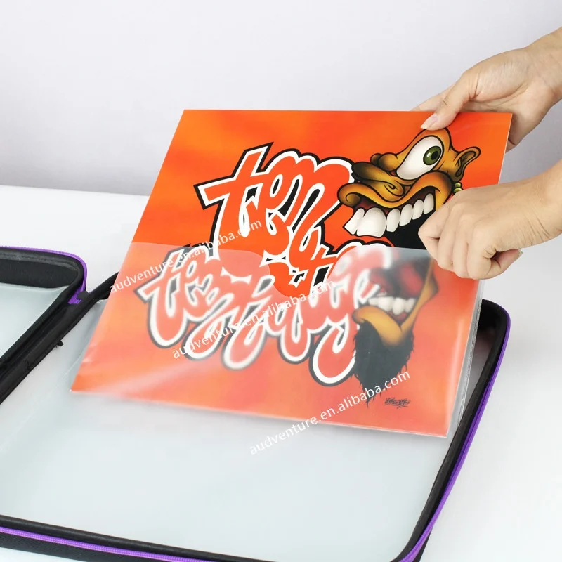 convenient EVA vinyl record carry bag album sleeves turntable record outer sleeves
