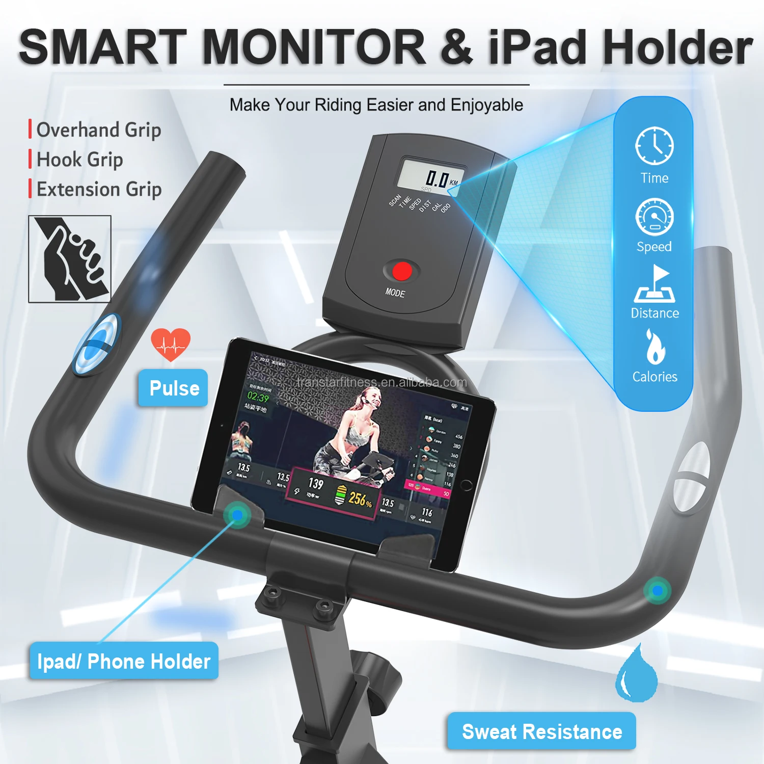 Exercise Cycle Indoor Cycling Magnetic Resistance Spinning Bike Belt Drive Bicicleta Ergometrica