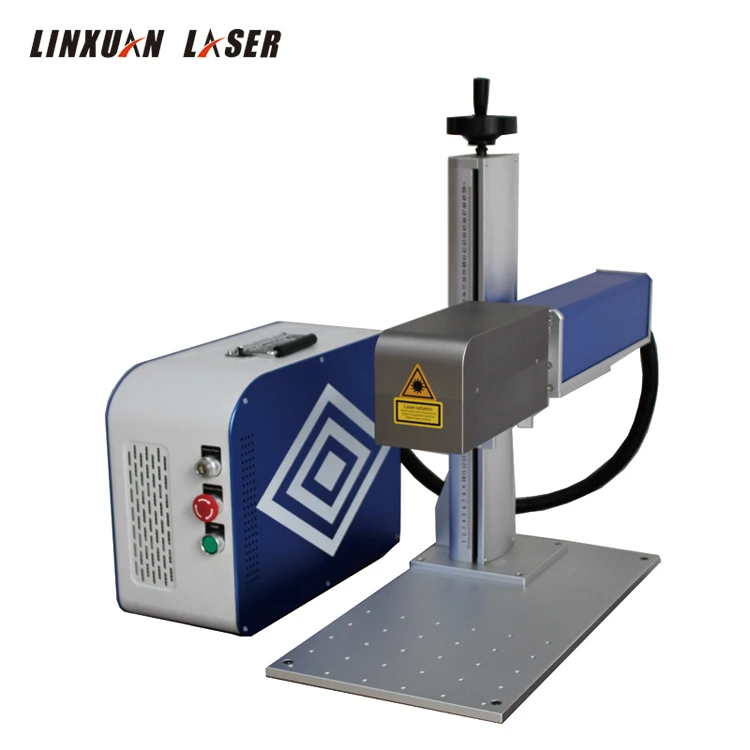 2.5D 30W 50W 60W 80W 100W Fiber Laser Marking Machine EZCAD3 Laser Engraving Machine Jewelry Knives Firearm Guns Golf Watch Dial