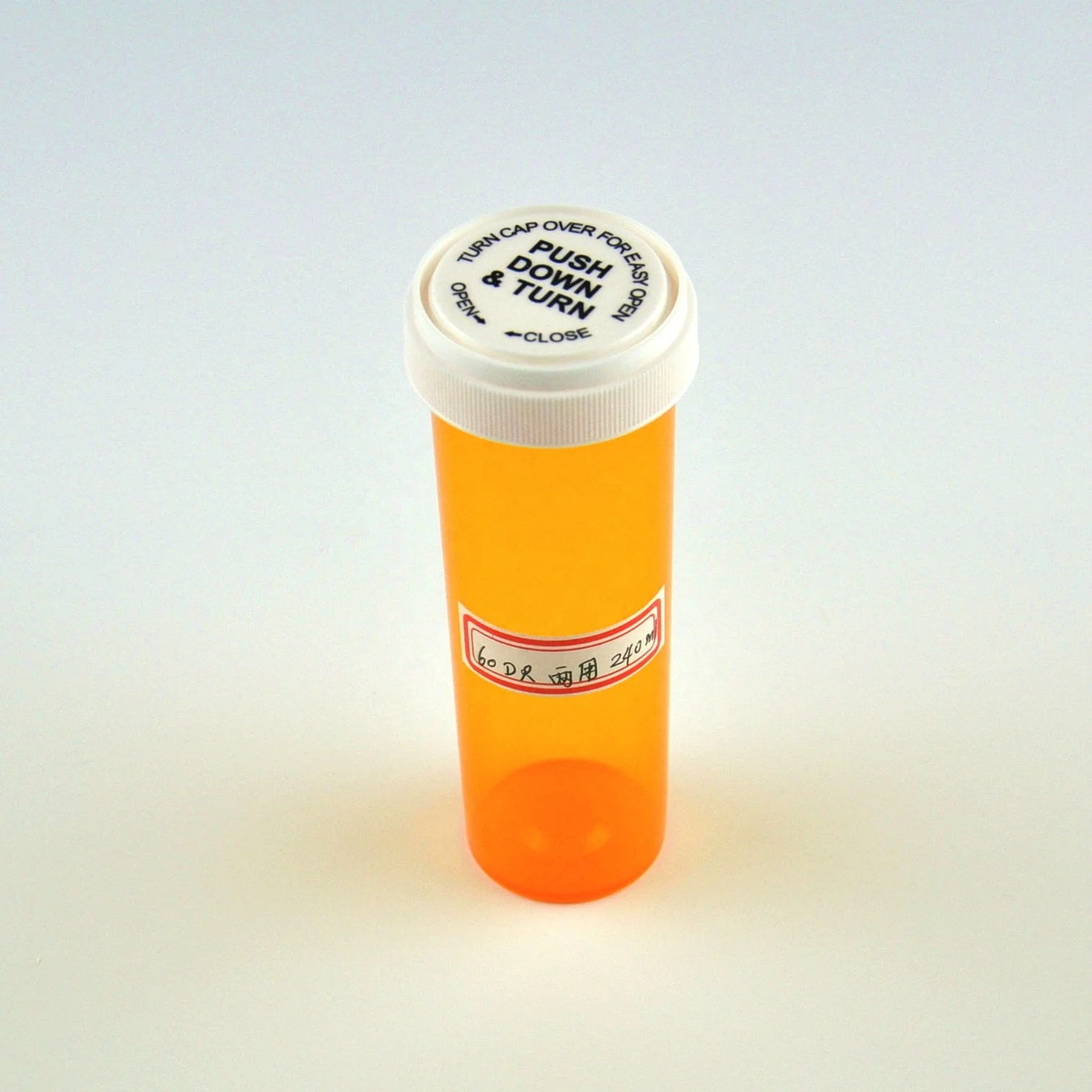 Small Capacity  Inner Liner 13dr pharmacy With Screw Flip Top amber vials Plastic Jars