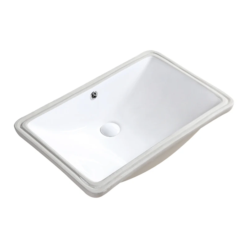 Customized Square Under Counter Bathroom Cabinet Vanity Basin Ceramic Undermount Wash Basin Sink