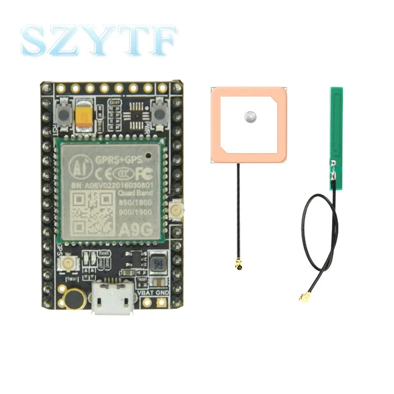 GPRS GPS Module A9 A9G Module A9 A9G Development Board Minimum System Wireless Data Transmission Positioning with Antenna