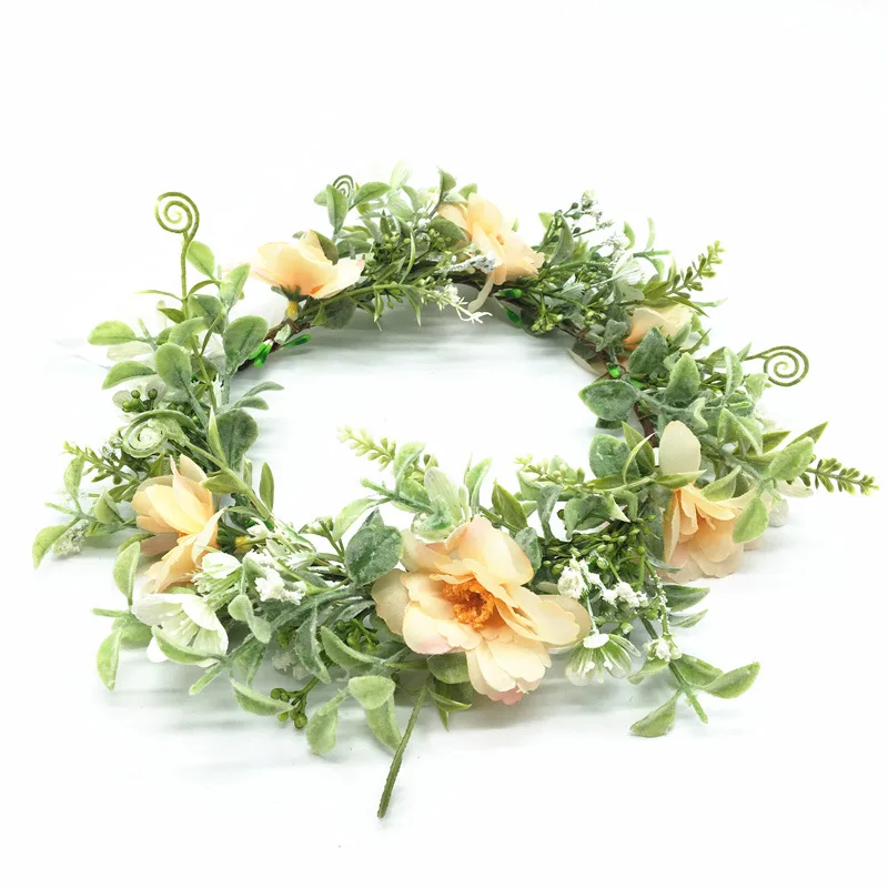 Wholesale Wedding Flower Hair Accessory Sweet Felt Korean Style Flower Headband Bride Bridesmaid Wedding Photo