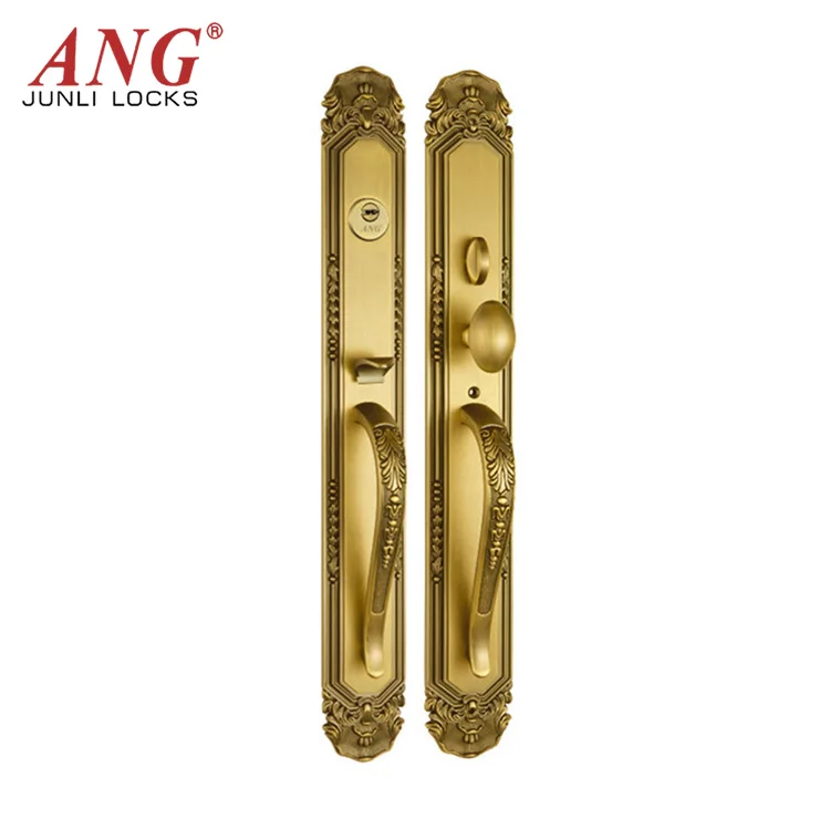 Classic Gold Luxury Anti Prying American Double Pull Antique Copper Security Room Door Lock Factory Price