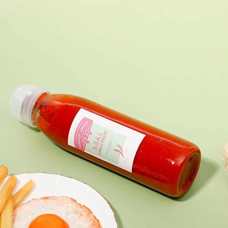 Hot Selling OEM Sweet Spicy Sauce Supermarket Customized plastic sauce squeeze bottle For Ketchup