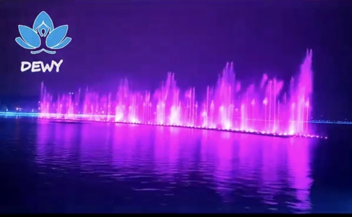 Low price free design outdoor large lake and sea lighting music dance water waterfall fountain