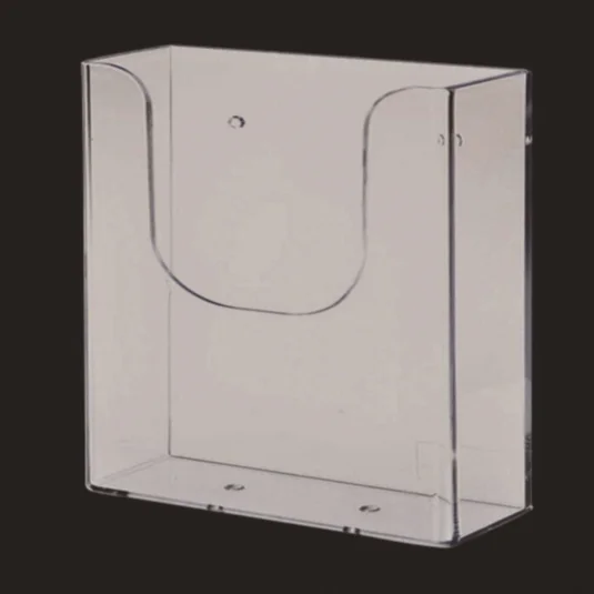 
A4 size wall-mountable data display documents receive acrylic box transparent directory display showcase 