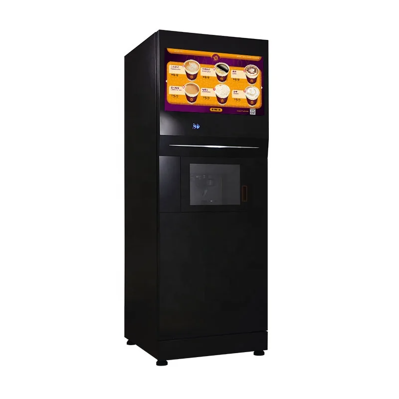 Customized Coffee Makers Coffee Making Machine Vending Large Capacity For Gym Coin Bill Card Operated