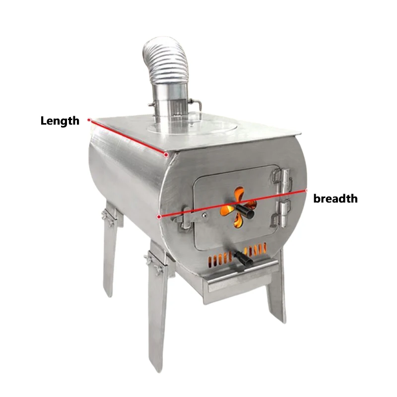 Multi-Functional Outdoor Heating Stove Household Stainless Steel Wood Coal Burning Chimenea Environmentally Friendly Thickened