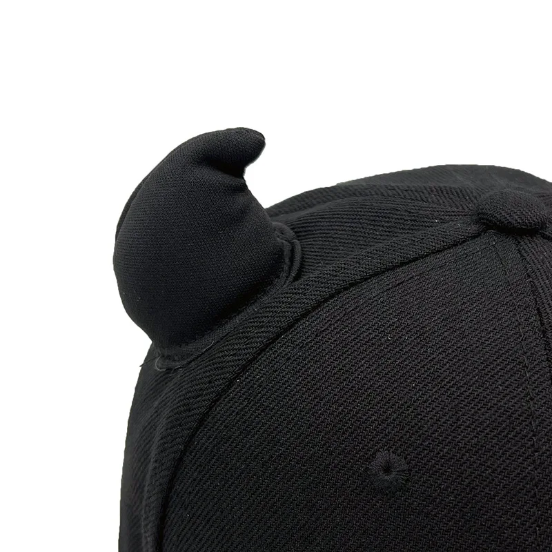 Personality Party Hat Minor Devil horns Decorated baseball cap duck cap visor Outdoor sports cap Personality flat brim hat