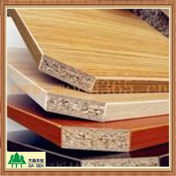 12mmm Durable melamine chipboard laminate sheet rice husk particle board for kitchen cabinet