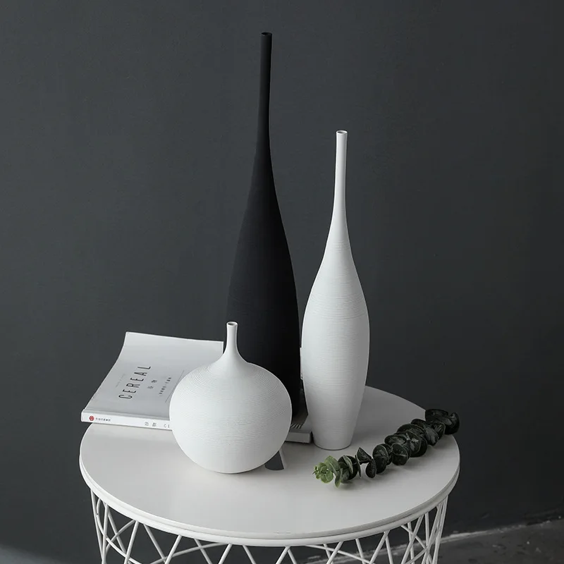 
Simple Vase Decoration creative Pure Color Home Furnishing Vase Nordic Style Decorative Vase 