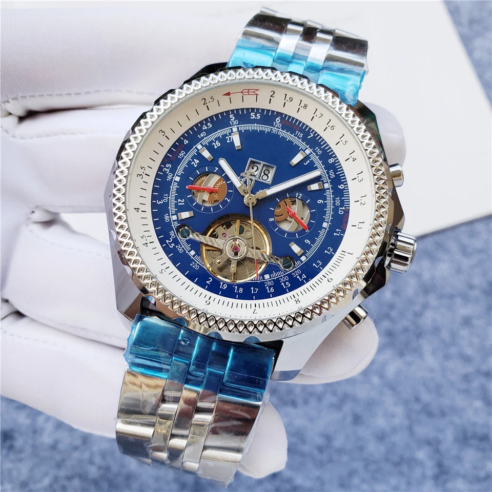 Quality waterproof Sapphire Glass 316L Stainless Steel Automatic BR Men Watch