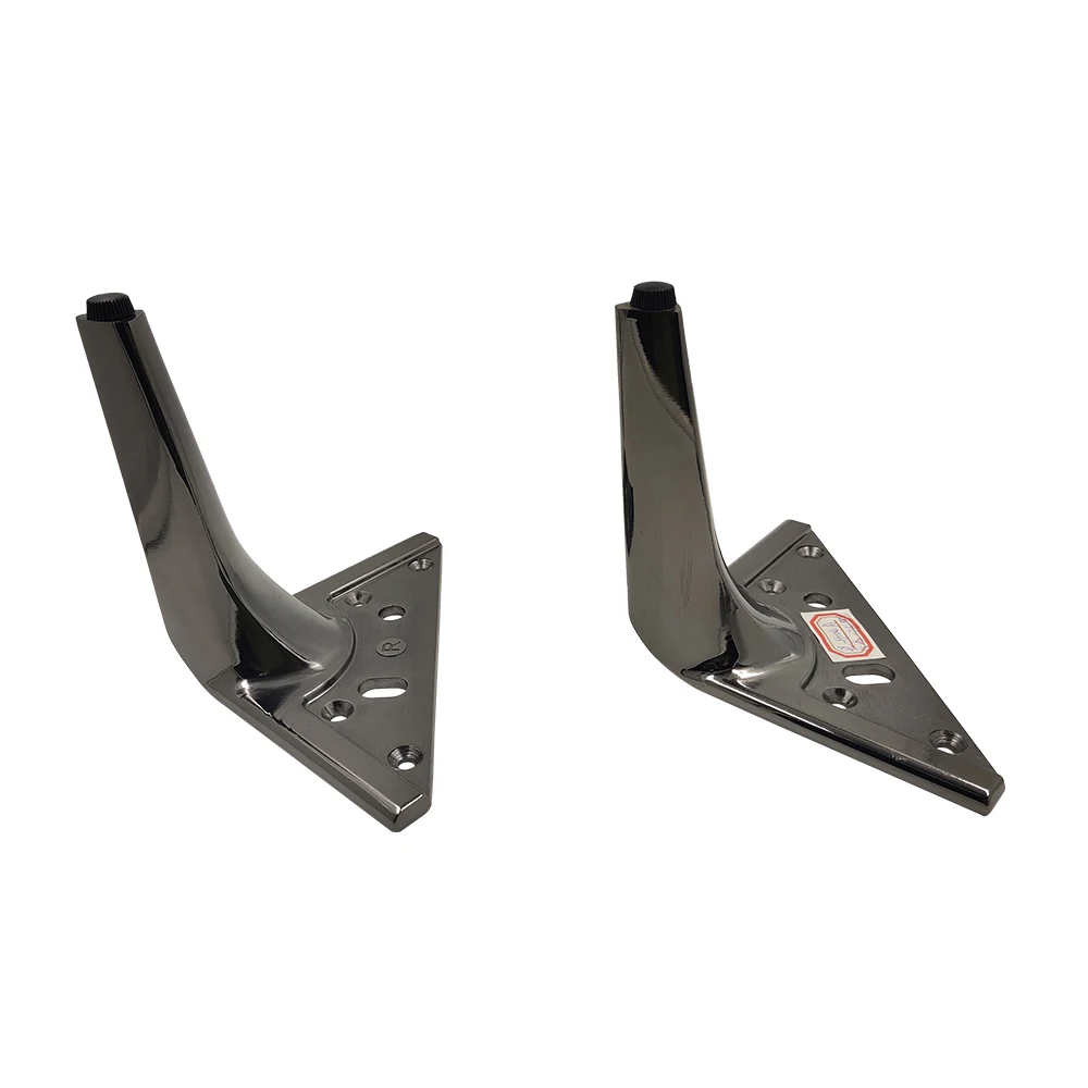 Pinlong Support Sofa Leg Metal Simple Base Sofa Alloy Furniture Feet Cabinet Foot Metal Legs Gun-black For Sofa TV Stand