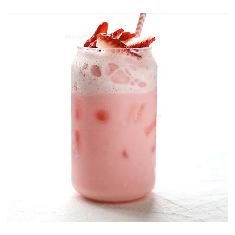 Большая стеклянная чашка для напитков ручной работы для кока-колы