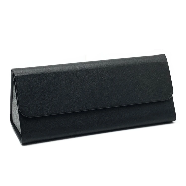 2020 new fashion top quality triangle sunglass case folding glasses case with logo eyewear packaging box