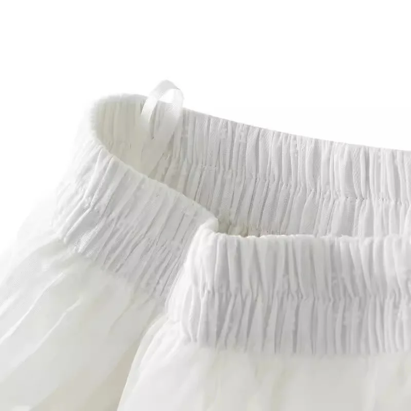 S0479X     Fashionable and popular sweet white half-length female summer ballet short cake tutu skirt