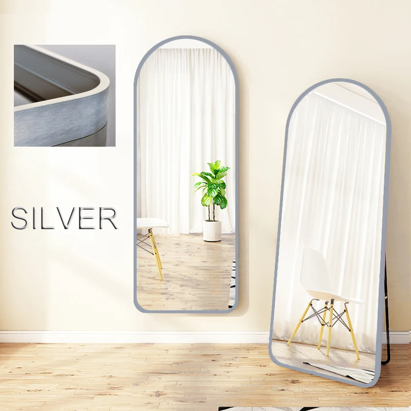 Custom Luxury Big Large Gold Metal Framed Arched Lenging Dressing Full Length Long Standing Floor mirror miroir spiegel espejo