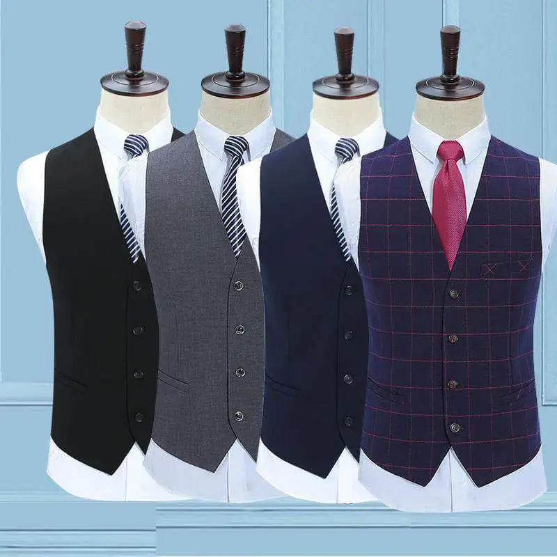 
Slimming vest mens tuxedo suits 
