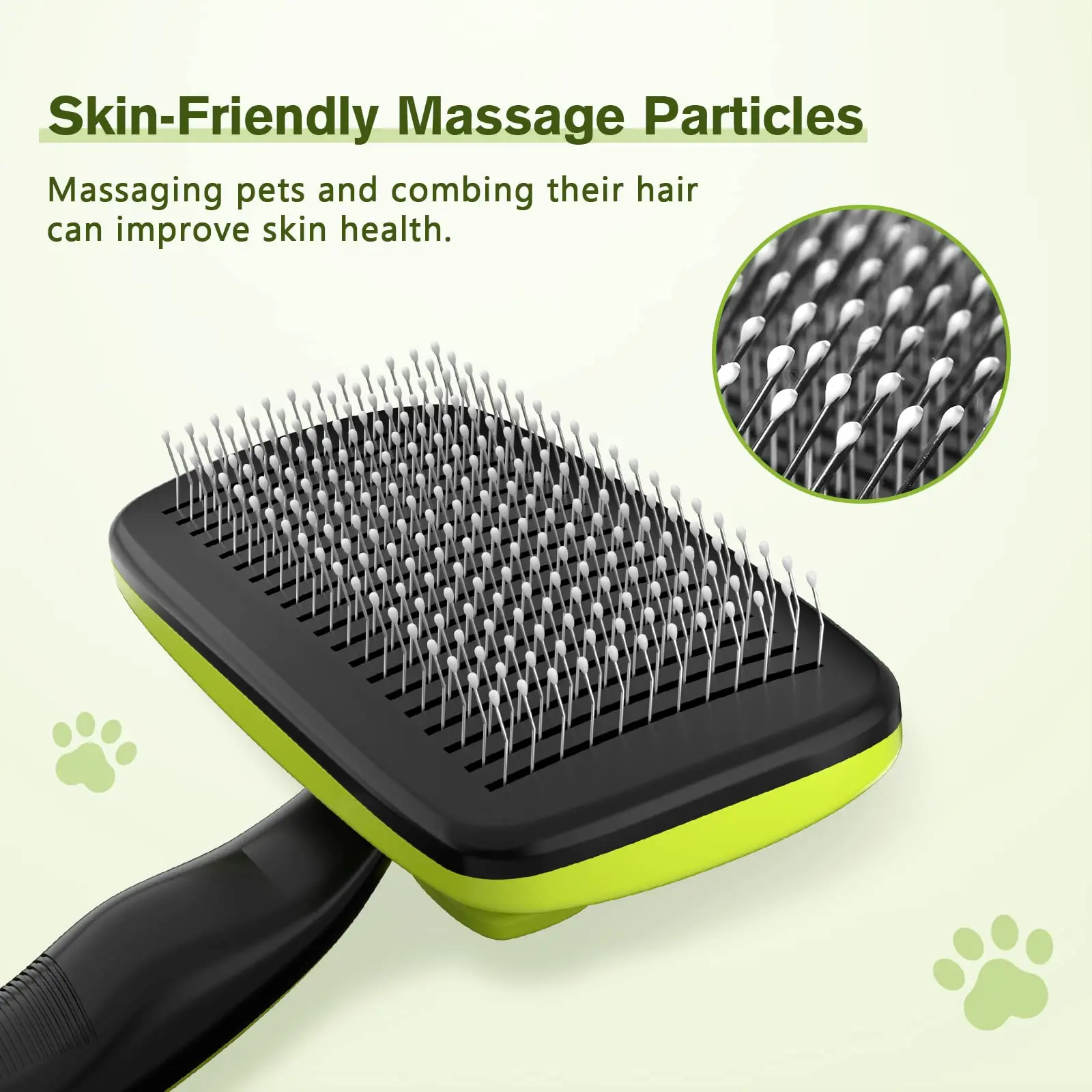 One Button Self Cleaning Pet Hair Shedding & Grooming Dog And Cat Slicker Brush