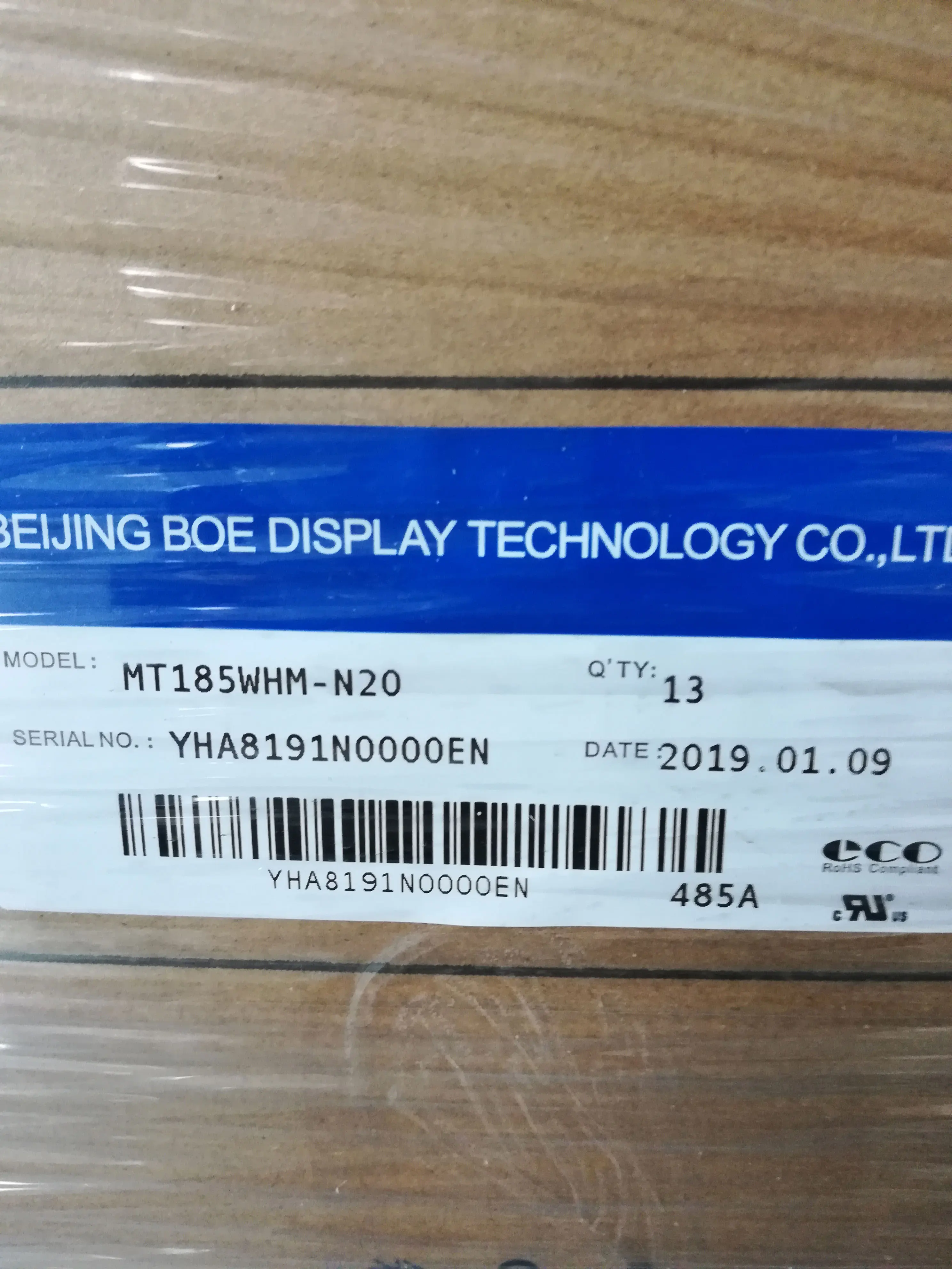 Good price MT185WHM-N20 BOE 18.5 inch active matrix tft color lcd security screen for kiosk lcd monitor