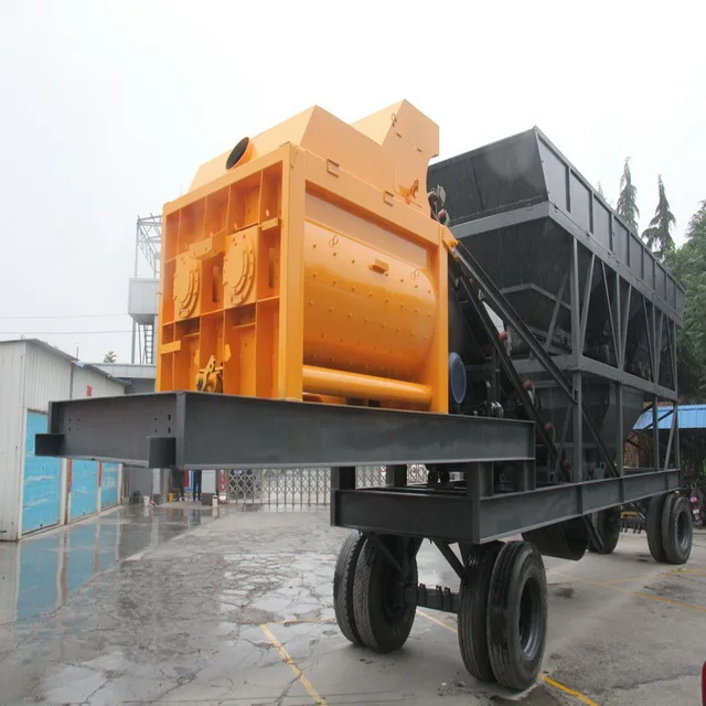 Mobile Concrete Mixer With Self Loading From China / Mobile Concrete Mixing Plant