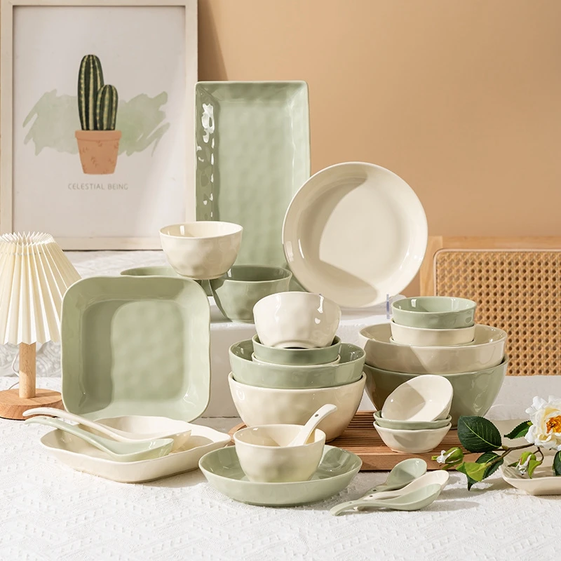 China Professional Manufacture Ceramic Tableware Flowers Gift Ceramic Tableware Plates
