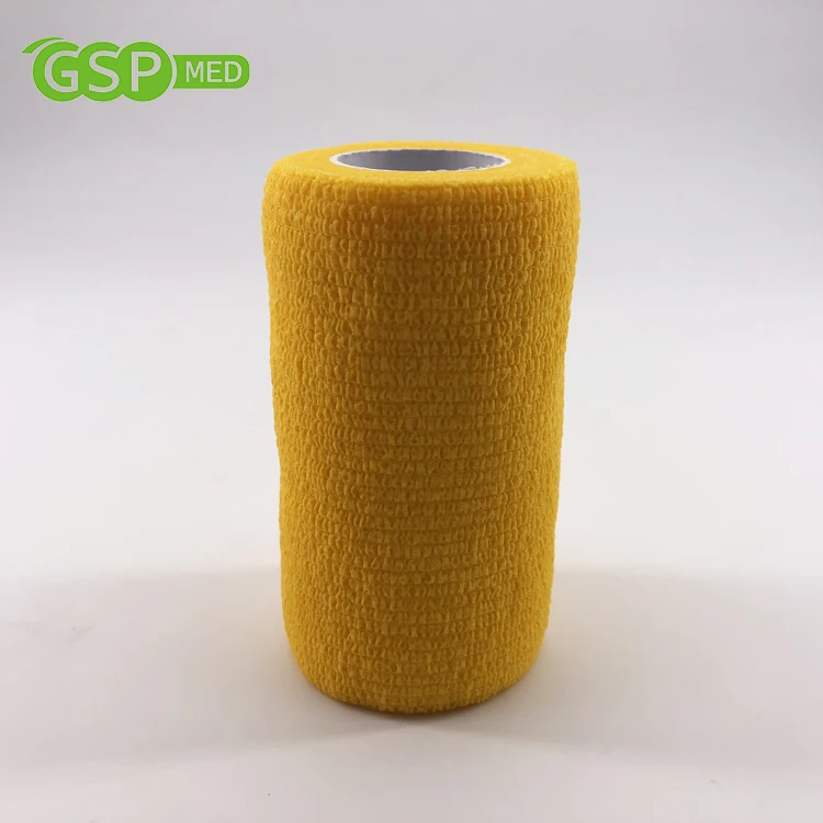 
10cm*4.5m latex free non-woven self adherent cohesive bandage for horse 