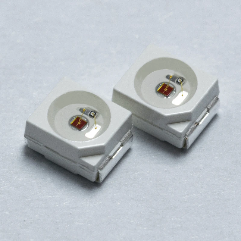 3528 plcc2 2 pins gold wire copper base 3528 amber led flat 3528 led smd