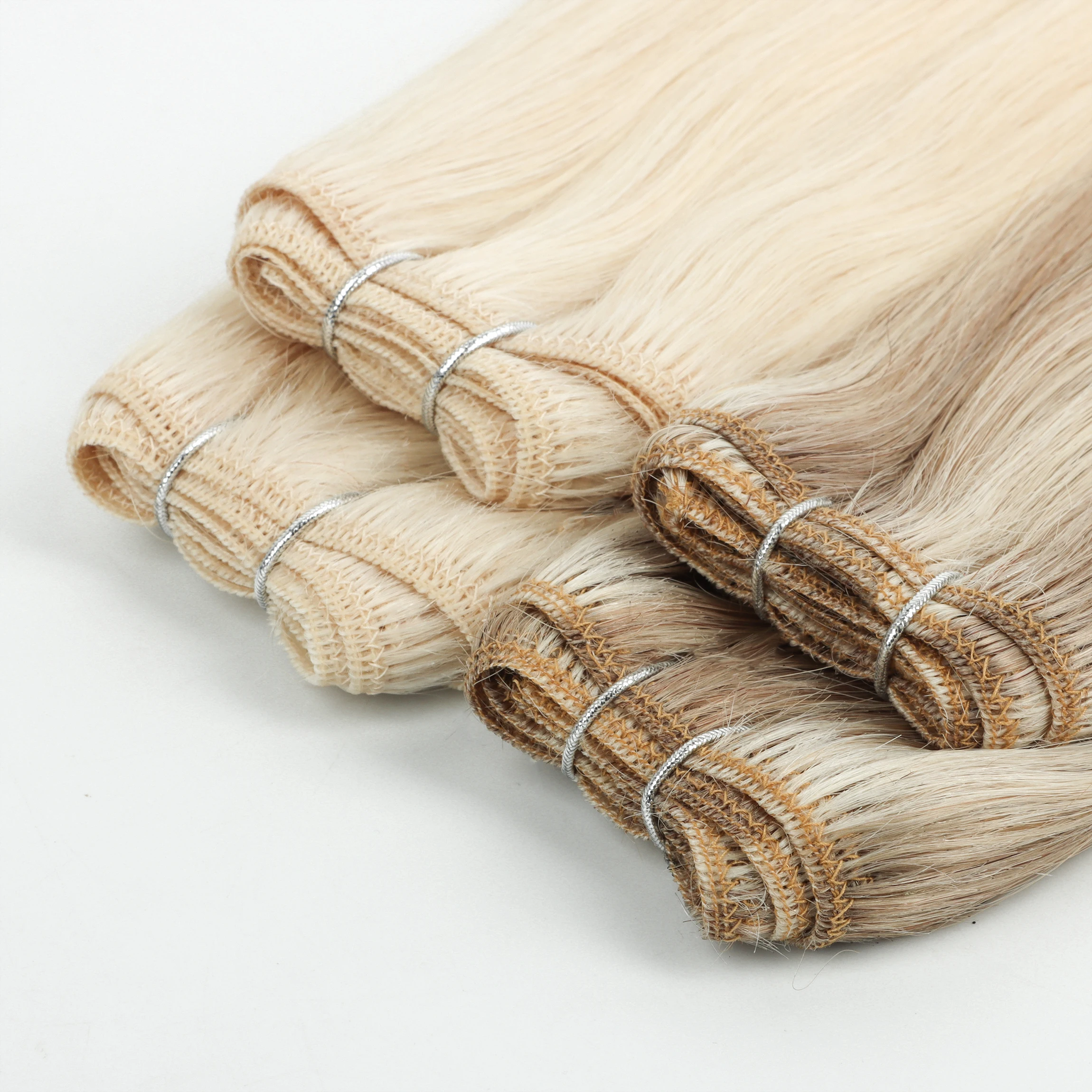 Raw Hair Hot Sale Volume Human Hair Extensions Remy Cuticle Double Drawn Best Double Drawn Machine Hair Bundles