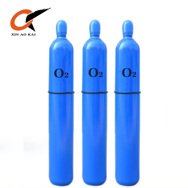 40L seamless oxygen cylinder O2 industrial oxygen tank