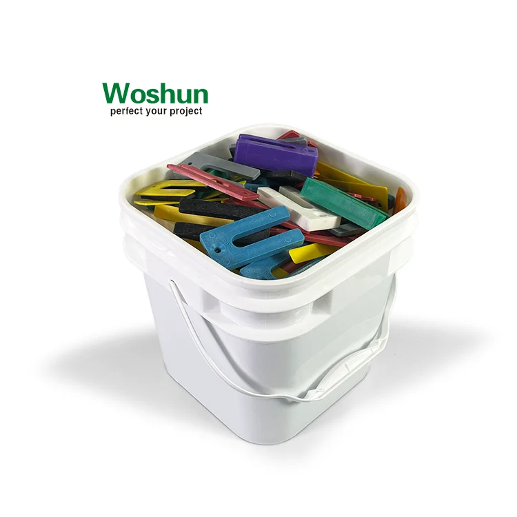 Woshun Horseshoe Packers Plastic Packers Construction Materials U Shaped Plastic Window Packer Shims Tile Spacers for Leveling