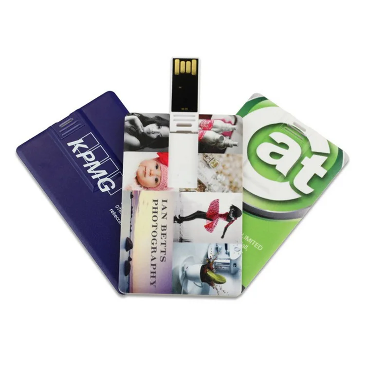 Bulk Cheap Plastic Card USB Flash Drive 2.0 1GB 2GB 4GB Business Card 8GB 16GB 32GB Pen Drive USB Memory Stick with Free Print