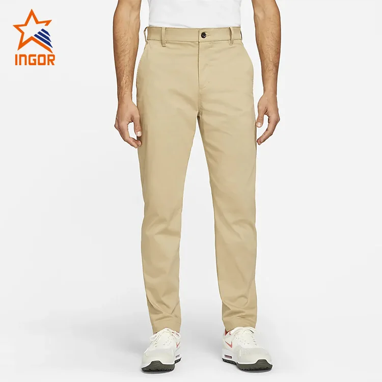 Ingor Essentials Outdoor Thick Mens Quick Dry Lightweight Casual Pants Classic Slim Fit Stretch Golf Pant with Pockets