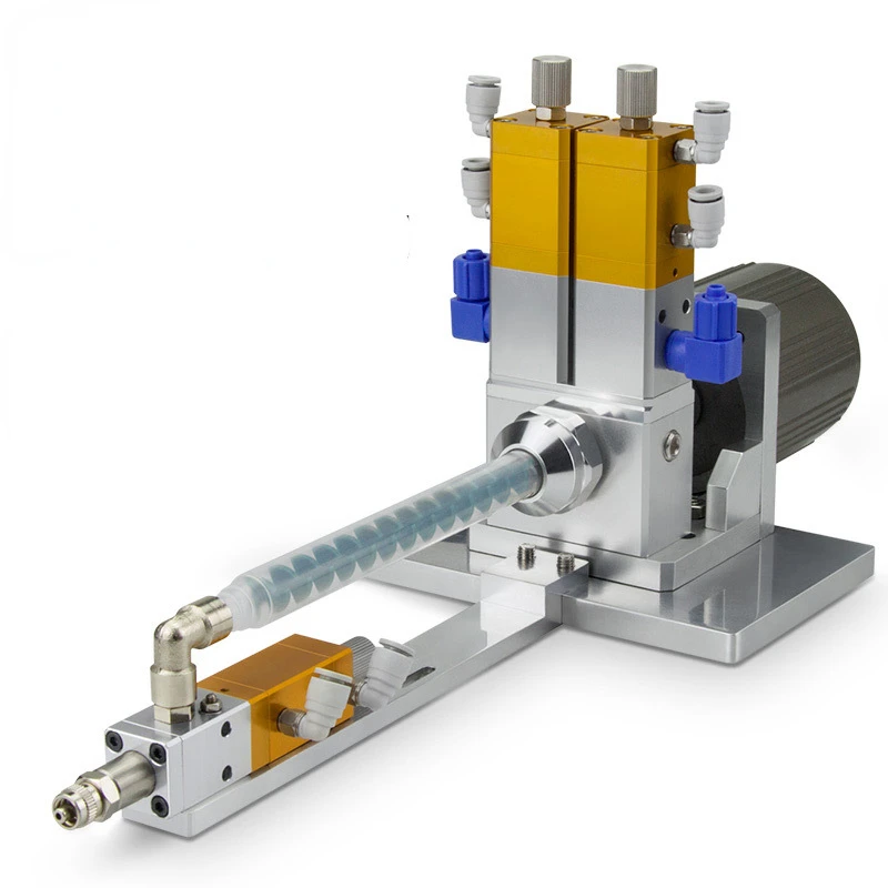 AB double liquid dispensing valve lift suction type dynamic glue filling and coating mixing valve