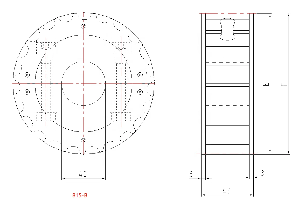  Пластиковая модульная ленточная ведущая звездочка конвейера WELDON