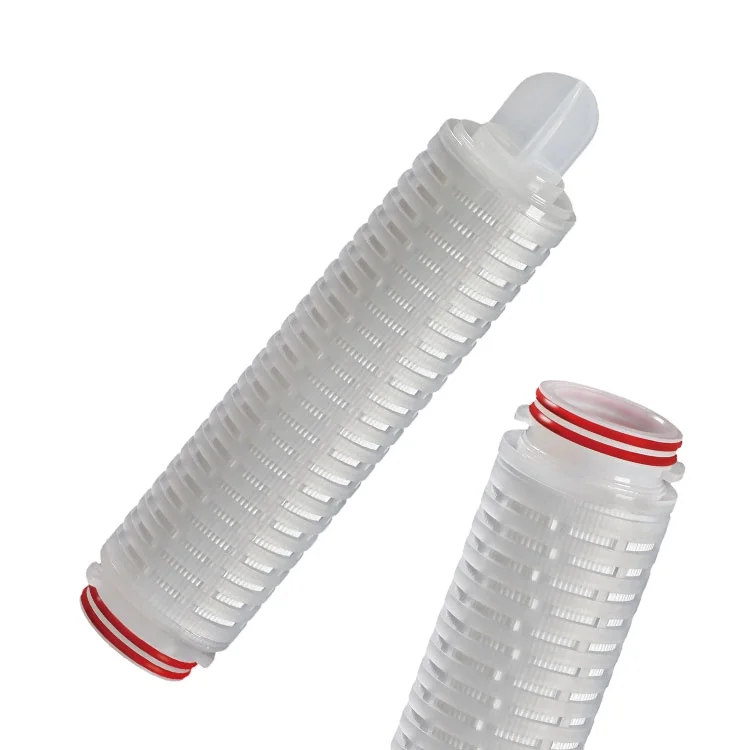 High Quality 10/20/30 Inch Micro PES Pleated Membrane Final Filter Cartridge For Ultra Pure Water Filtration