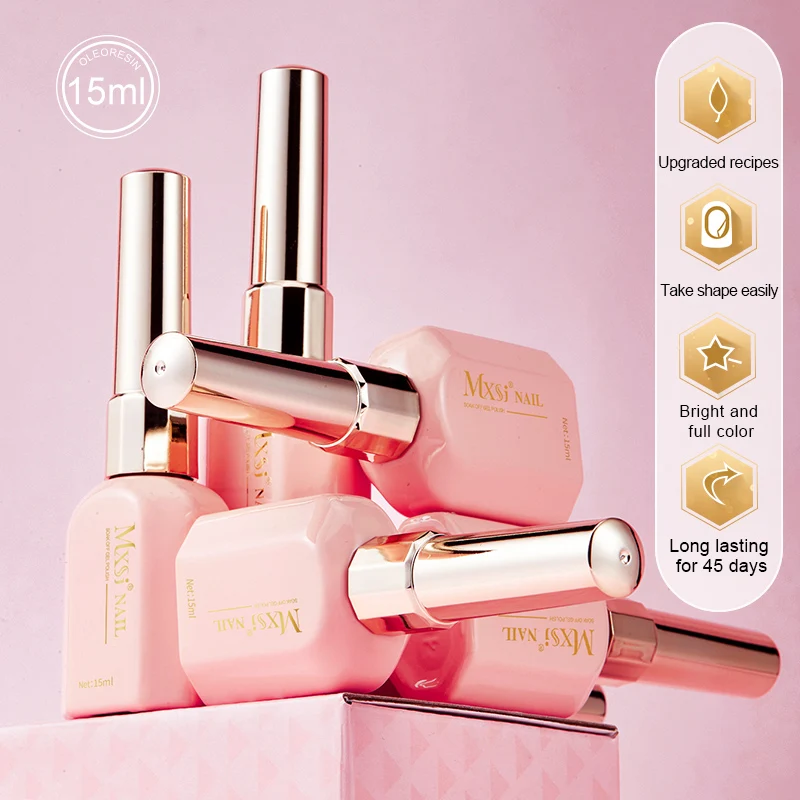 AS Pink Bottle Private Label 250 300 Colors Gel Nail Polish Set Box All Seasons Gift Semi Permanent Nail Varnish Gel Kit