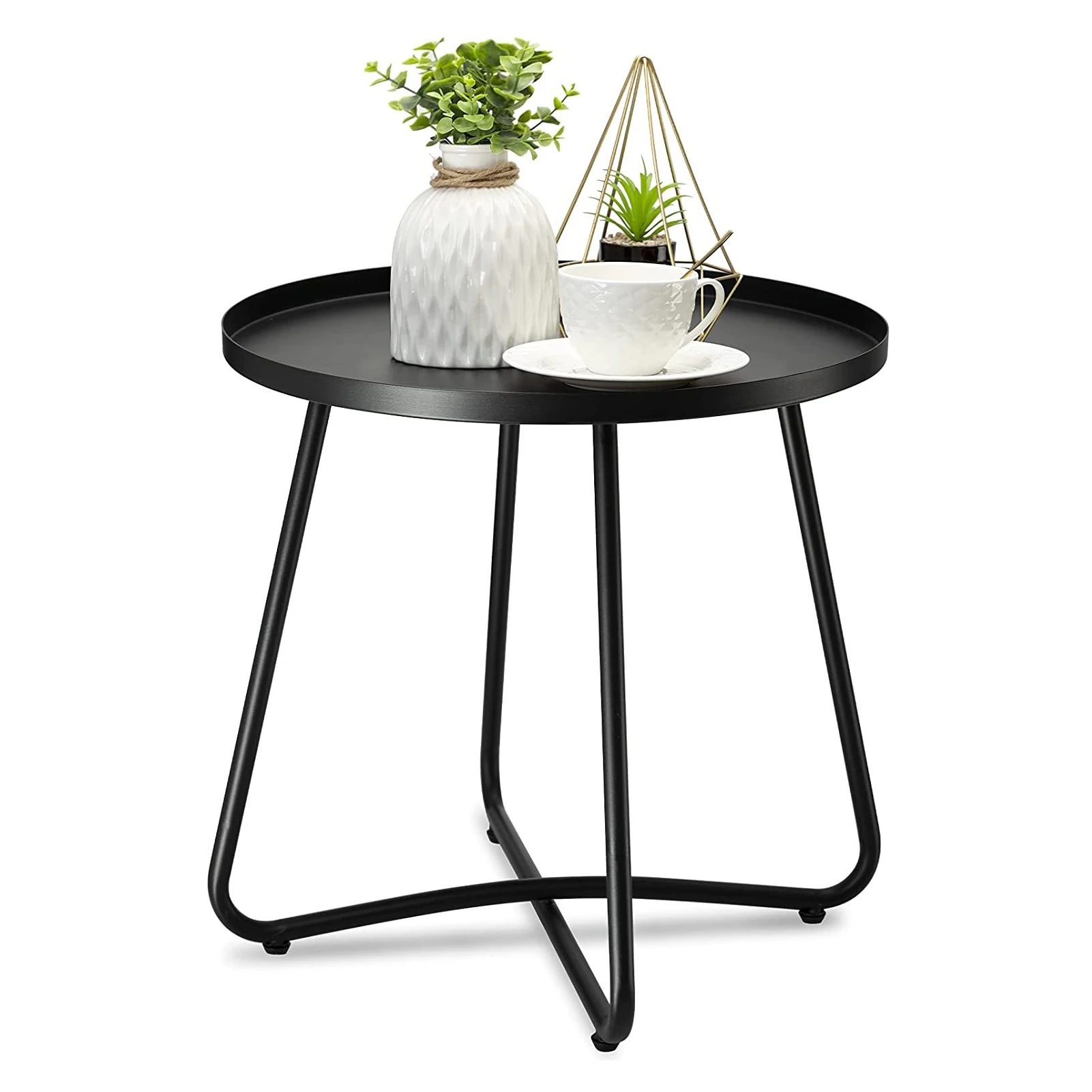 Wholesale Outdoor Side Tables Weather Resistant Steel Patio Side Table Small Modern Coffee Tables For Living Room Furniture