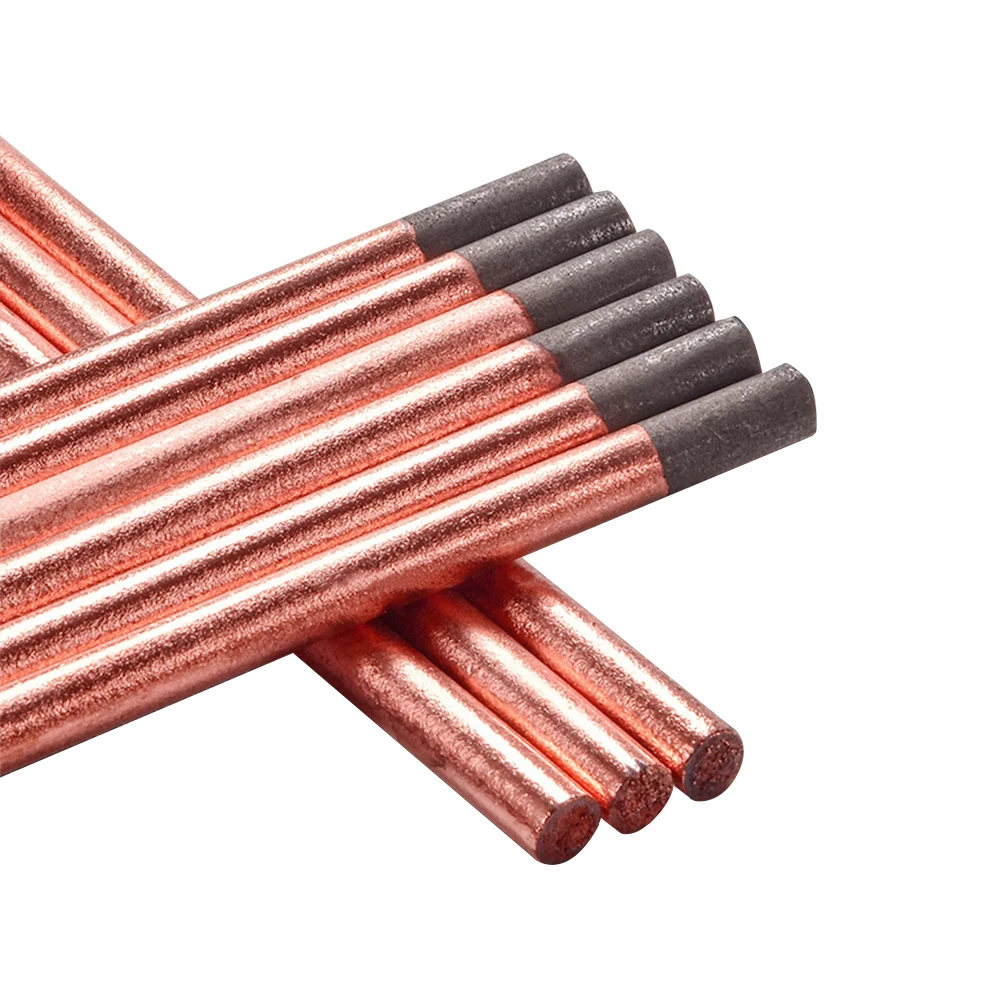 6mm/8mm/10mm/12mm Copper Coated Carbon Arc Air Gouging Carbon Graphite Electrode AC Copper Coated Tip Gouging Rod