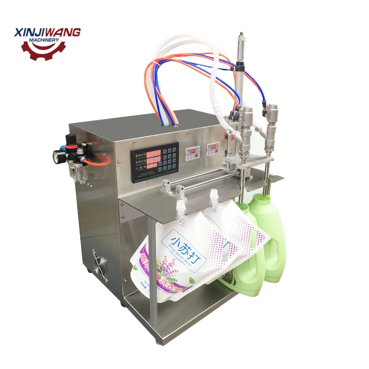 Quality Assurance Small Electric Fluid Suction Nozzle Standup Pouch Filler Machine for sale
