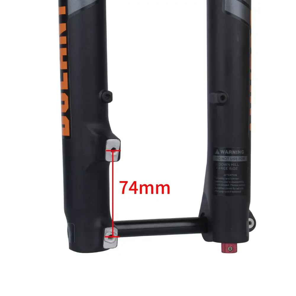 BOLANY Doubshoulder Inverted Bike Fork 27.5/29inch Thru Axle 175mm Travel Stright/Tapered Rebound Adjustment MTB