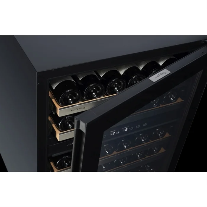 Manufacturer Best Selling 43 Bottles Low-Emissivity glass door for anti-UV Touch control low energy Dual Zone Wine Cellar