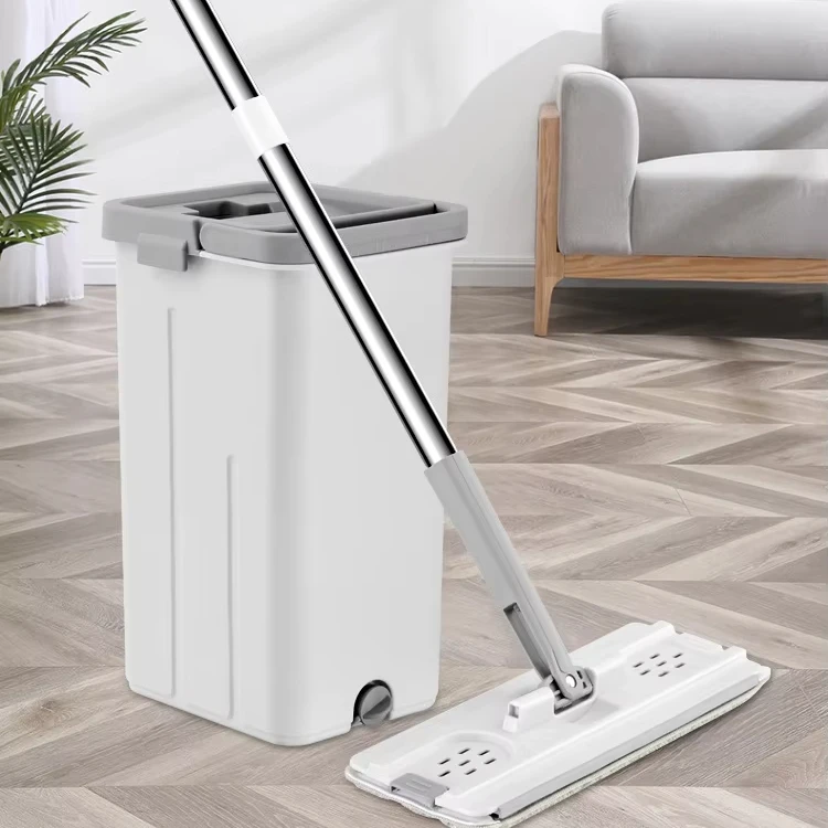 360 Rotary Zetter Flat Mop Hand Free Squeeze Cleaning Mop And Bucket Set