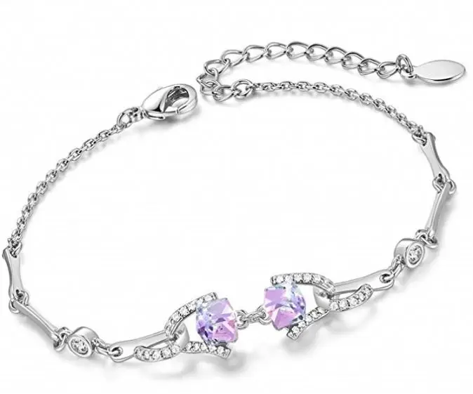 Bracelets for Women Charm Fashion Jewelry Embellished with Crystals