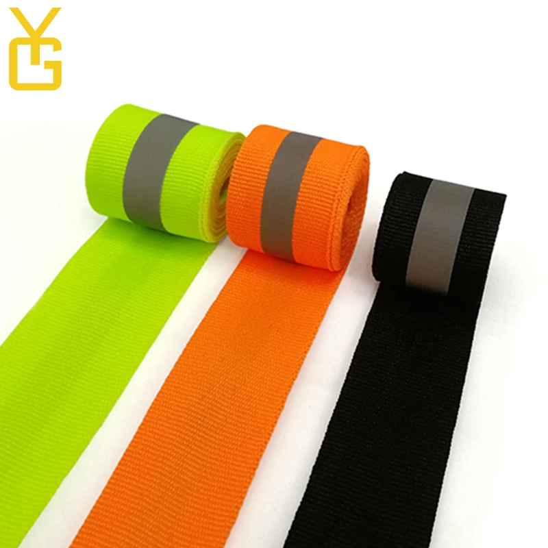 YouGuang Garment Reflective Woven Ribbon Nylon Dog Reflective Tape Collar Seat Belt Reflective Webbing
