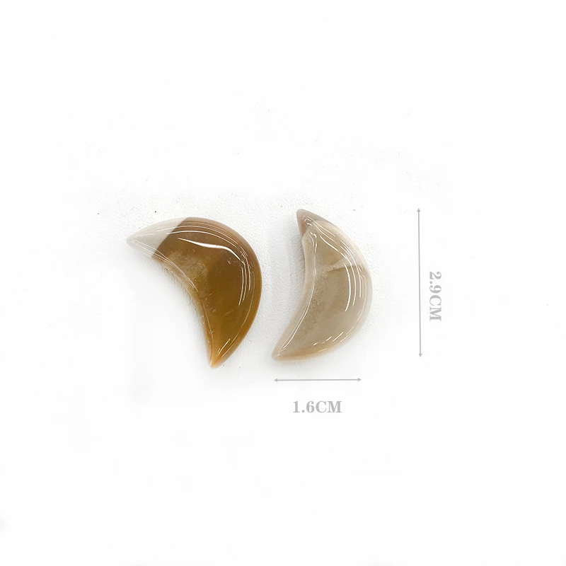 Hot Sale high quality Natural Crystal Moon Craft Healing Stones yolk stone Moon Carving for Decoration