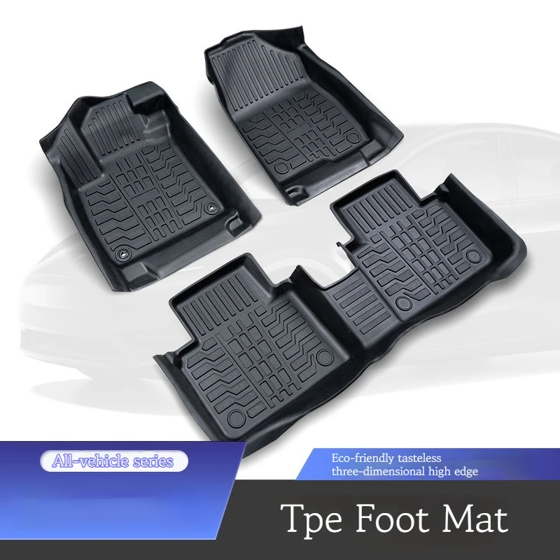 Auto accessories Ford ranger waterproof car floor mat for trunk custom car floor mat full sets 5d tpe car floor mat 3d molded